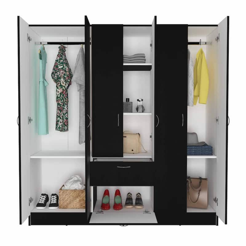 FM Furniture Guajira Six Door Armoire and Three Cabinets