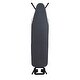 preview thumbnail 4 of 12, Household Essentials Deluxe 4-Leg Matte Black Ironing Board with Mesh Steel Top and Heat-Resistant Cover