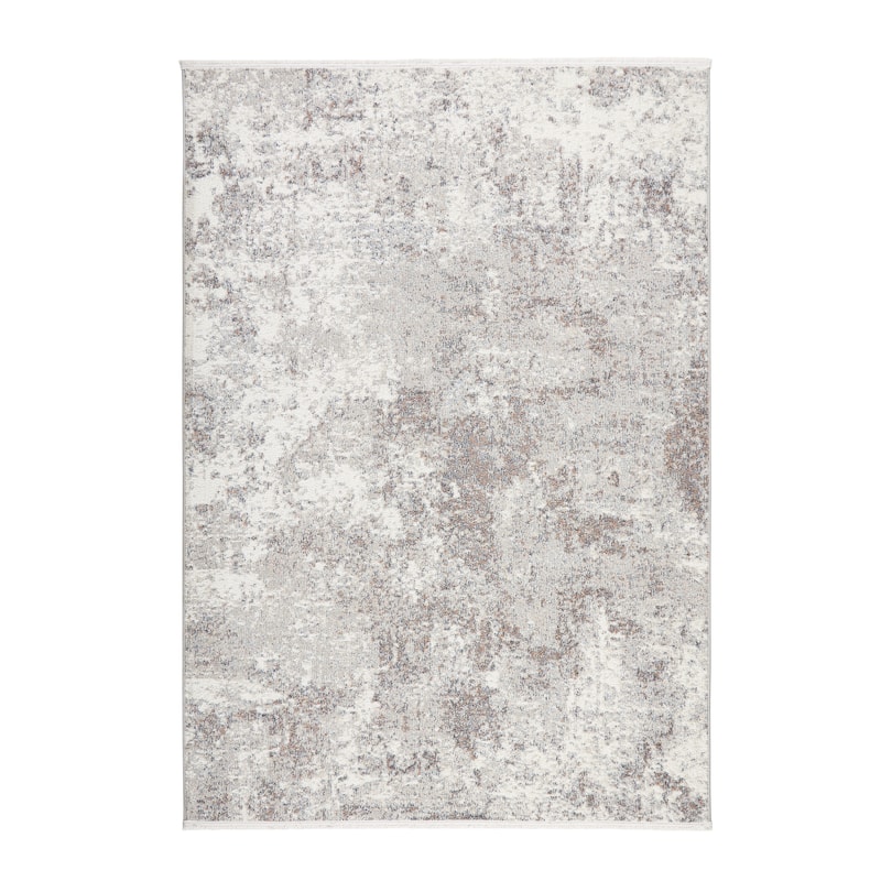 TOWN & COUNTRY EVERYDAY Rein Abstract Cloud Everwash Washable Non-Slip Backing Area Rug - 7' 10" x 10' 2" - Grey - Rectangle