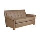 preview thumbnail 2 of 3, Ergo Taupe Leather Loveseat