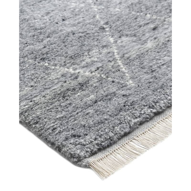 Overton Handmade Shaggy Boho Moroccan Area Rug