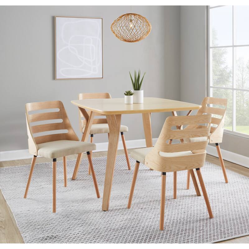 Carson Carrington Oglala Dining/Accent Chair with Tapered Wood Legs (Set of 2)