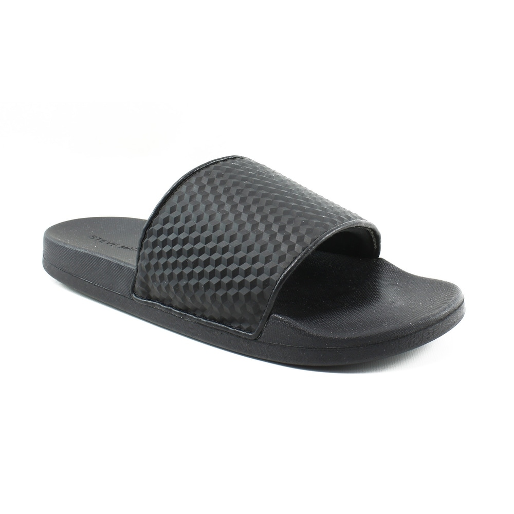 steve madden black slides