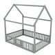 preview thumbnail 10 of 27, Distressed Washed Design Full Size Wood House Bed