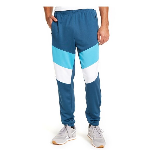 IDEOLOGY Mens Turquoise Active Stretch Color Block Athletic Fit Pants 3X - Overstock - 33678511