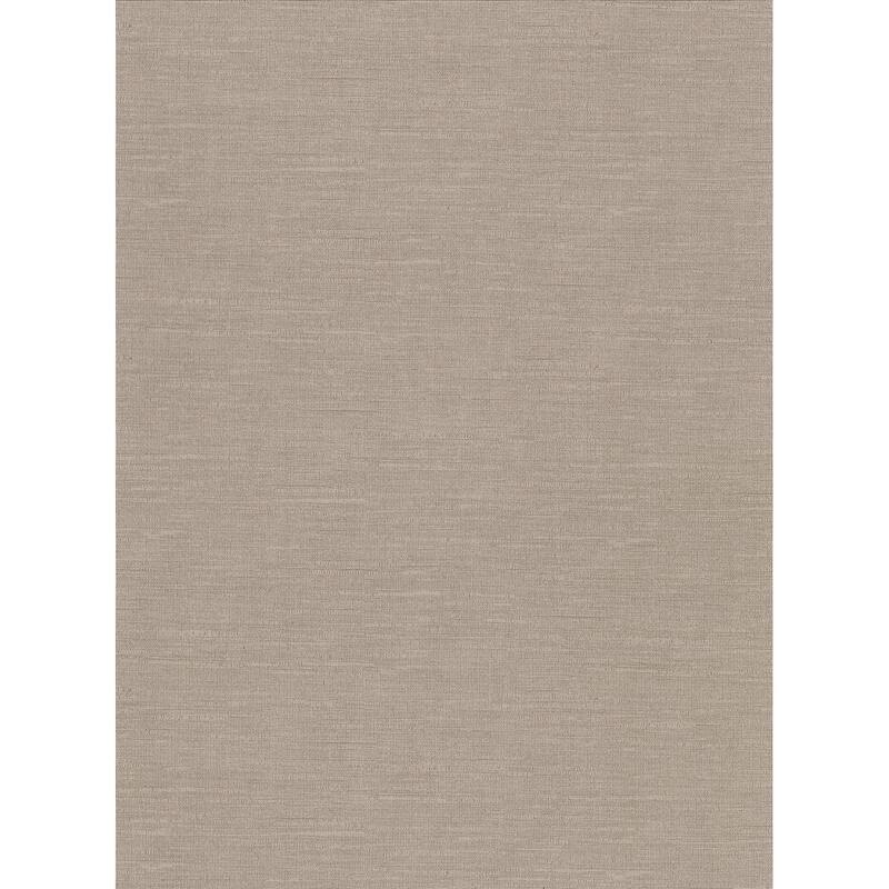Parker Light Brown Faux Linen Wallpaper