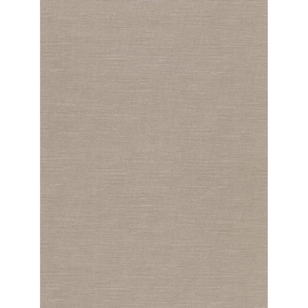 Parker Light Brown Faux Linen Wallpaper