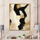 Framed Canvas that Match Designart "Minimal Geometric Lines And Circle IX" Modern Canvas Wall Art Print