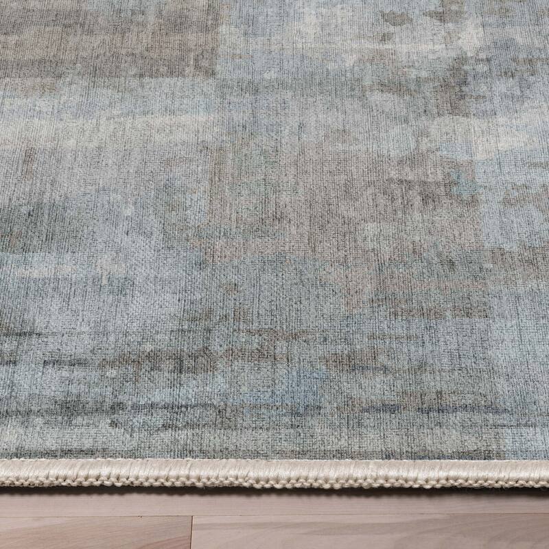 Well Woven Abstract Toronto Modern Brushstroke Flat-Weave Area Rug