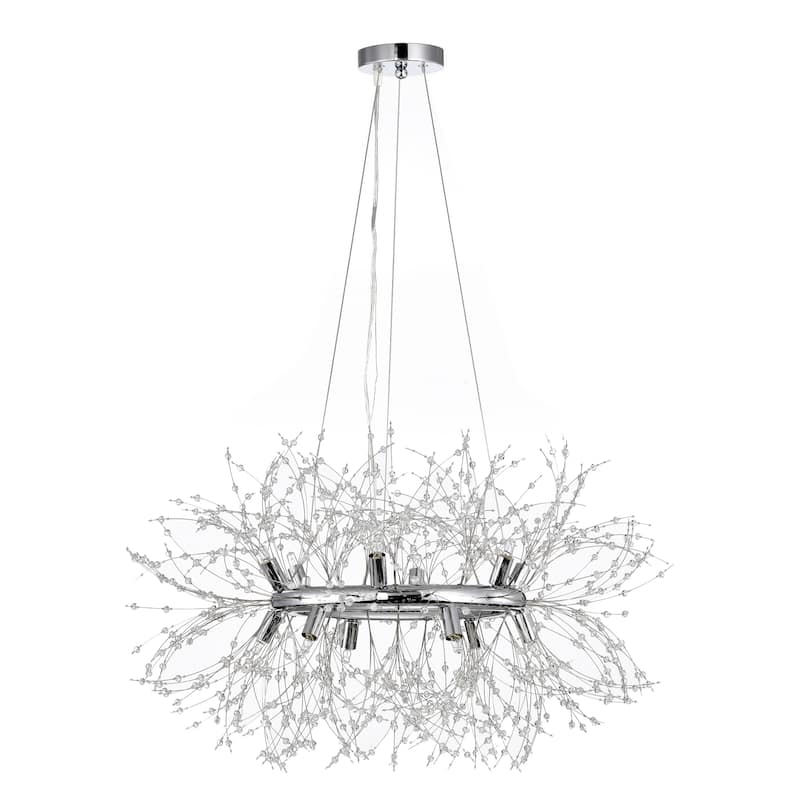 Xhosa 30 Inch chrome Polish Crystal Chandelier 12 Light