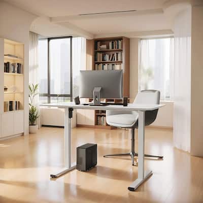 Electric Standing Desk, Adjustable Height, Home Workstation