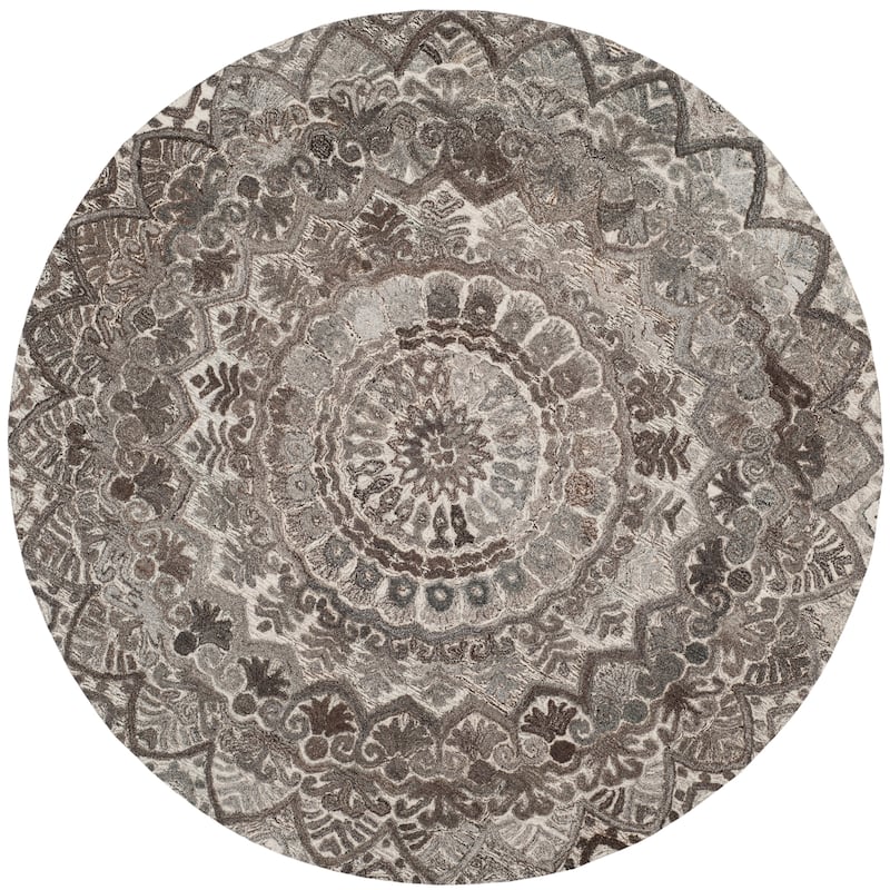 SAFAVIEH Handmade Marquee Genta Modern Medallion Wool Rug