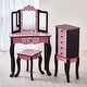 preview thumbnail 7 of 7, Teamson Kids - Fashion Leopard Prints Gisele Play Vanity Set - Pink, Black - 23.5 x 11.5 x 38.5