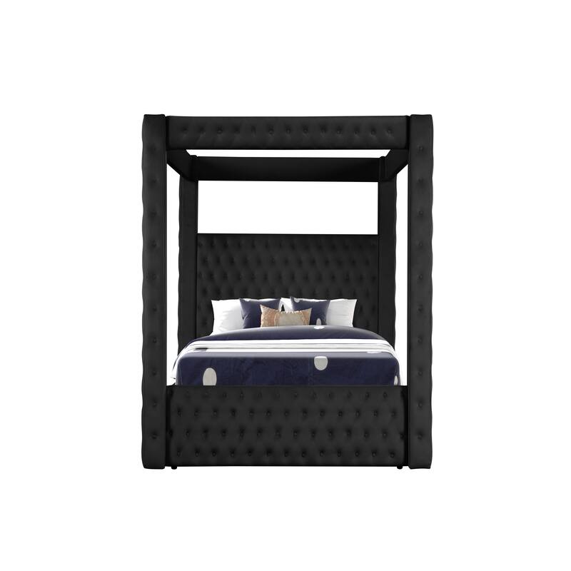 Monica Modern Style Full/Queen/King Crystal Tufted Bed Made with Wood