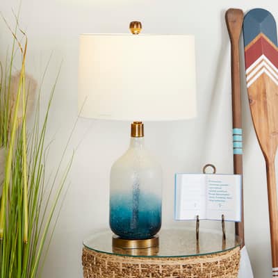 Chic Glass Ombre Table Lamp (Set of 2) - Blue or Gray