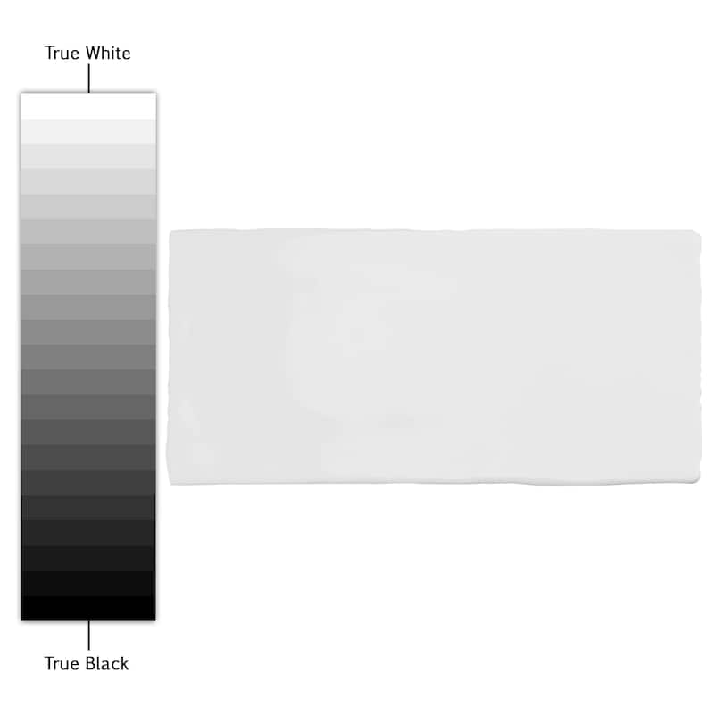 Merola Tile Castillo White 3" x 6" Ceramic Wall Tile