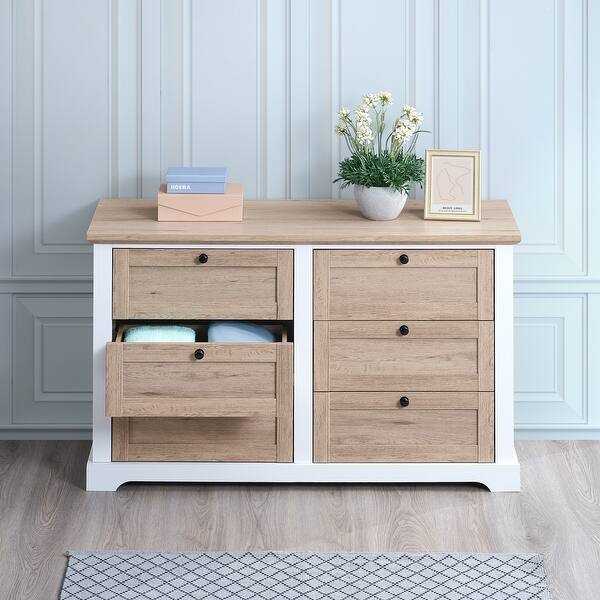 grey white oak dresser Vision Double Dresser - Fog Oak - Scan Design main image 1