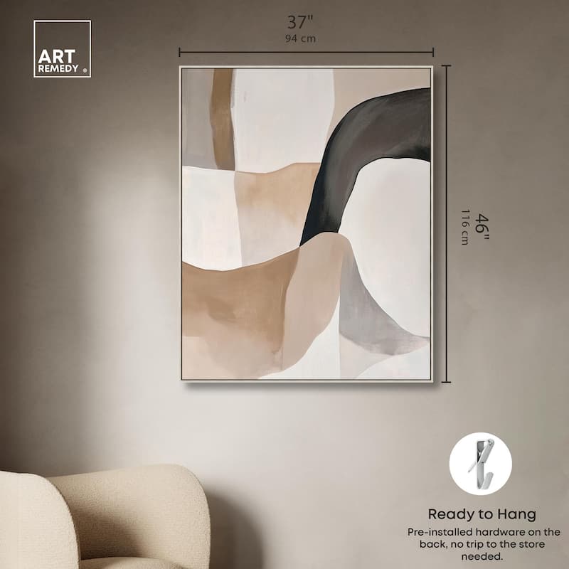 Curvilinear Composition I Canvas by Art Remedy