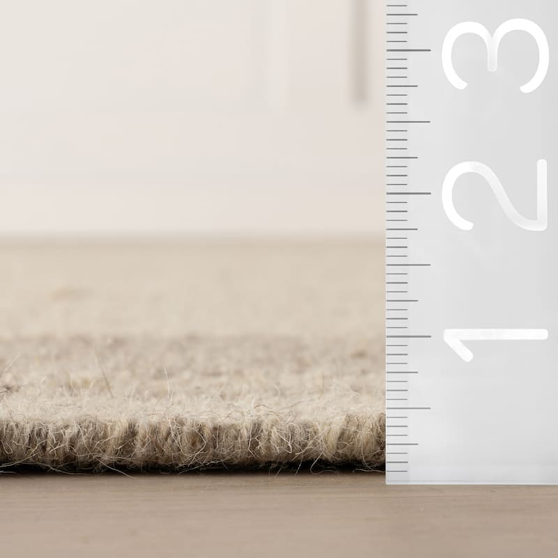 Nate Berkus Canon Bordered Wool Cozy Area Rug