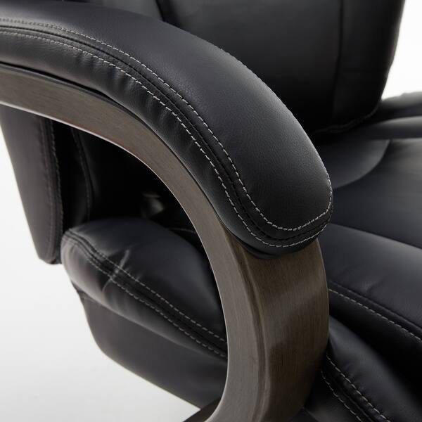 Shop La Z Boy Bonded Leather Metal Big Tall Executive Chair Overstock 27551170 Coffee