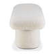 preview thumbnail 12 of 14, Poly & Bark Este Bench - Boucle Mid Century Modern