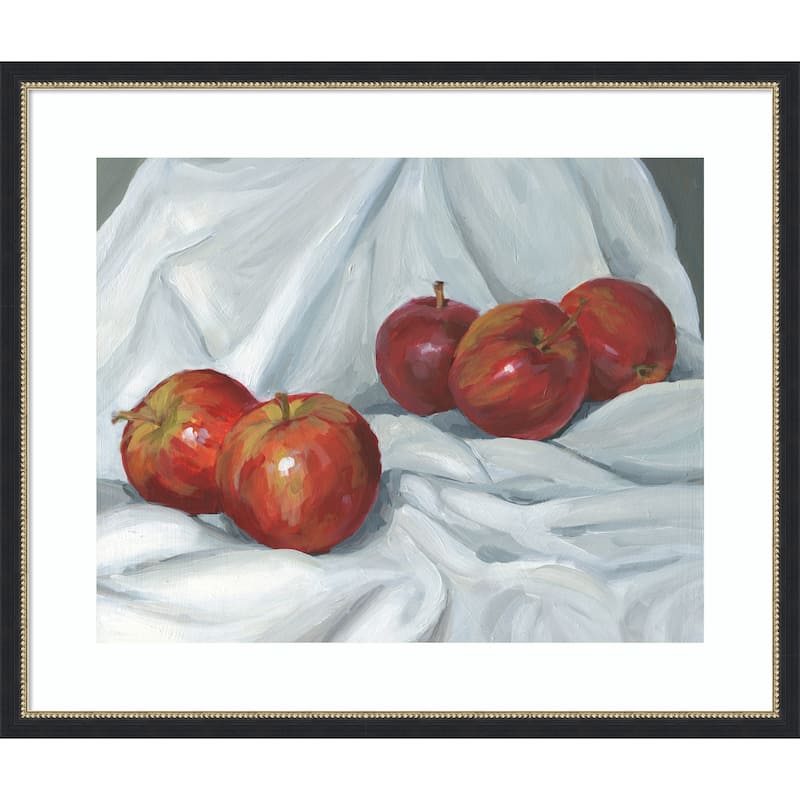 Red Apples by Carrie Arnold Wood Framed Wall Art Print