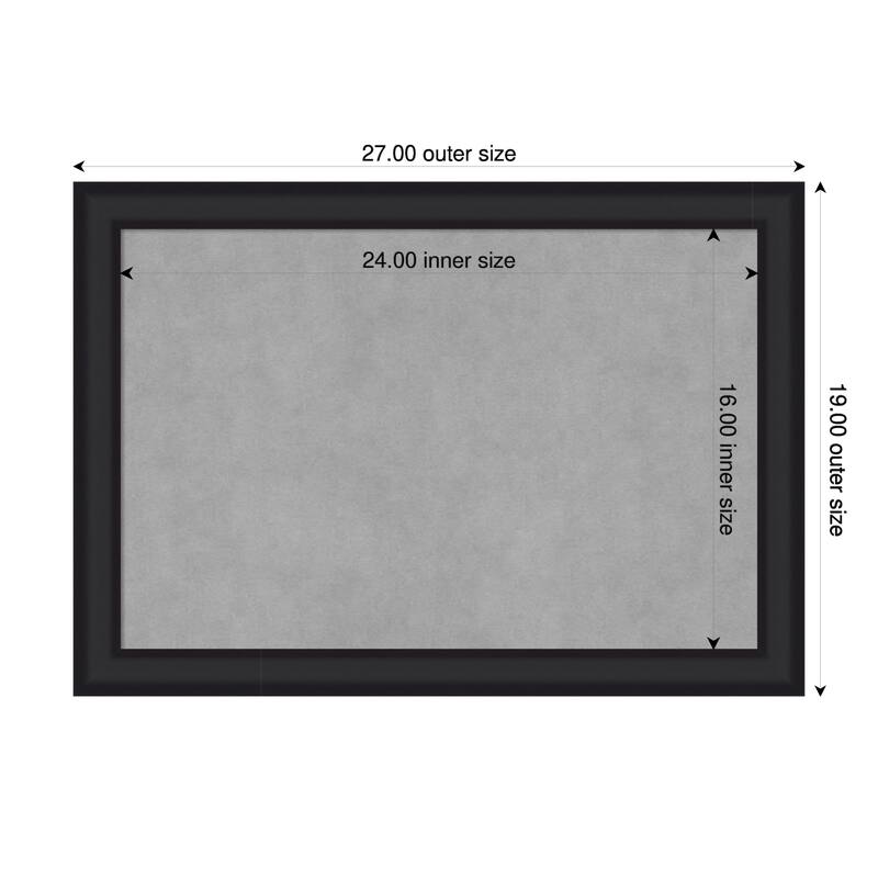 Amanti Art Oliver Black Narrow Framed - 27 x 19 in - Oliver Black Narrow