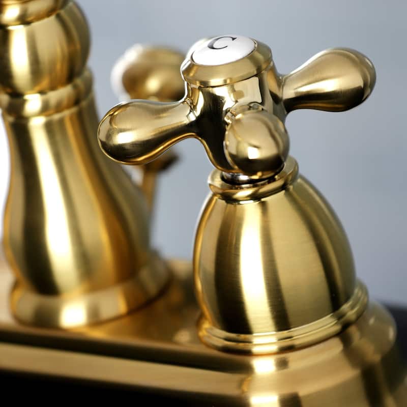 Heritage Two-Handle 3-Hole Deck Mount 4 in. Centerset Bathroom Faucet