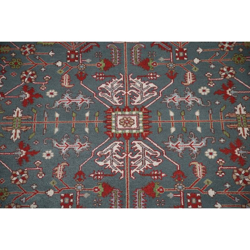 Oushak Oriental Area Rug Hand-Knotted Wool Carpet - 7'11"x 9'10"