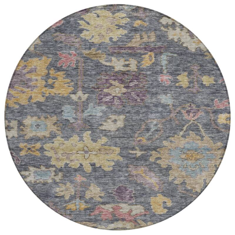 HomeRoots Floral Traditional Rectangle Outdoor Rug