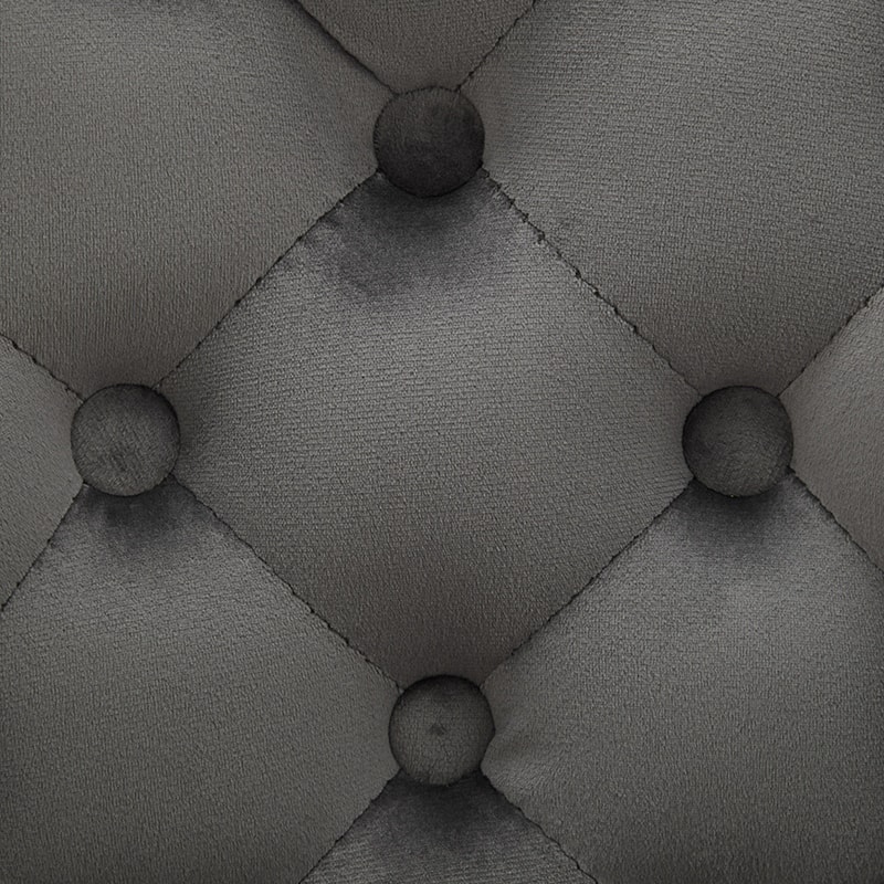 Modern Swivel Bar Stools Velvet Barstools, Button Tufted Bar Stools Rivet Trim Bar Stools for Kitchen Island,Set of 2