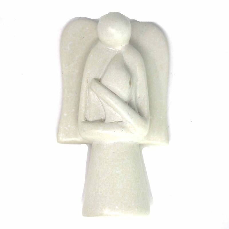 Handmade Comfort Angel Sculpture - Light