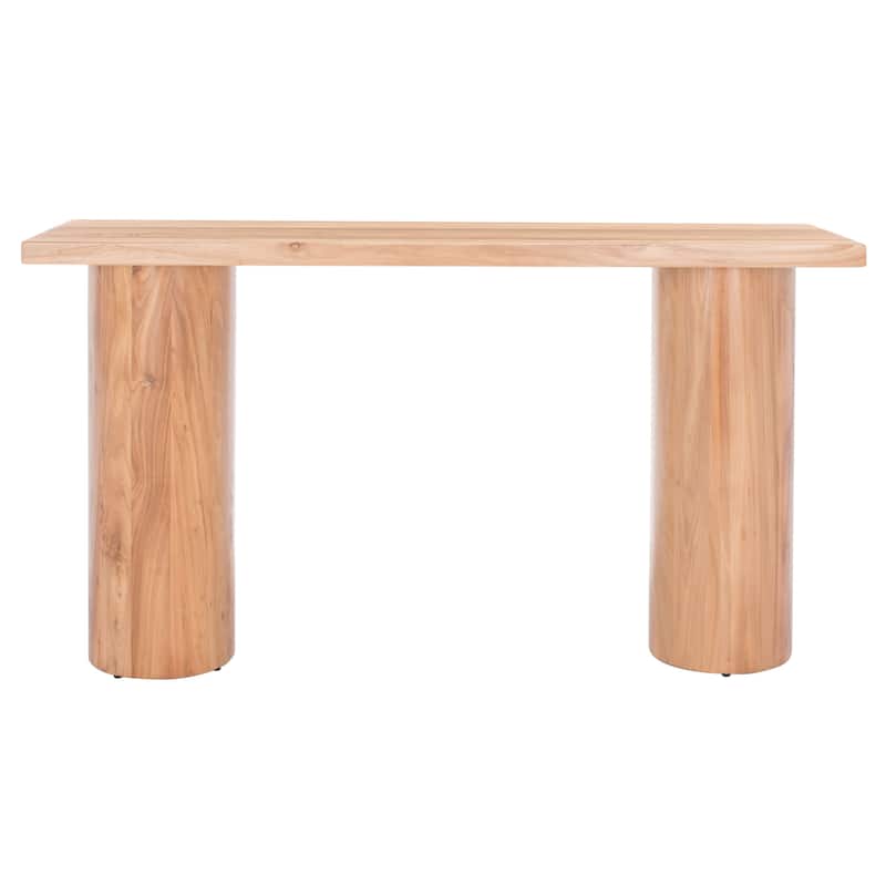 SAFAVIEH Couture Dimitriya Elm Wood Console Table - 54 In. W x 16 In. D x 30 In. H - 54Wx16Dx30H