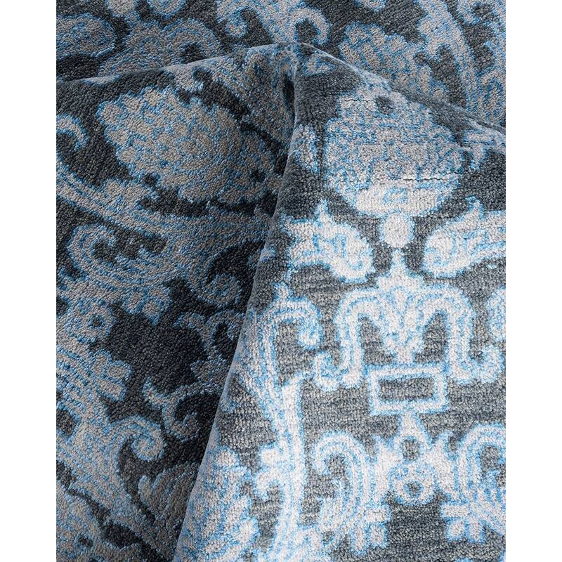 Ikat One-of-a-Kind Hand-Knotted Area Rug - Brown, 8' 1" x 10' 5" - 8' 1" x 10' 5"