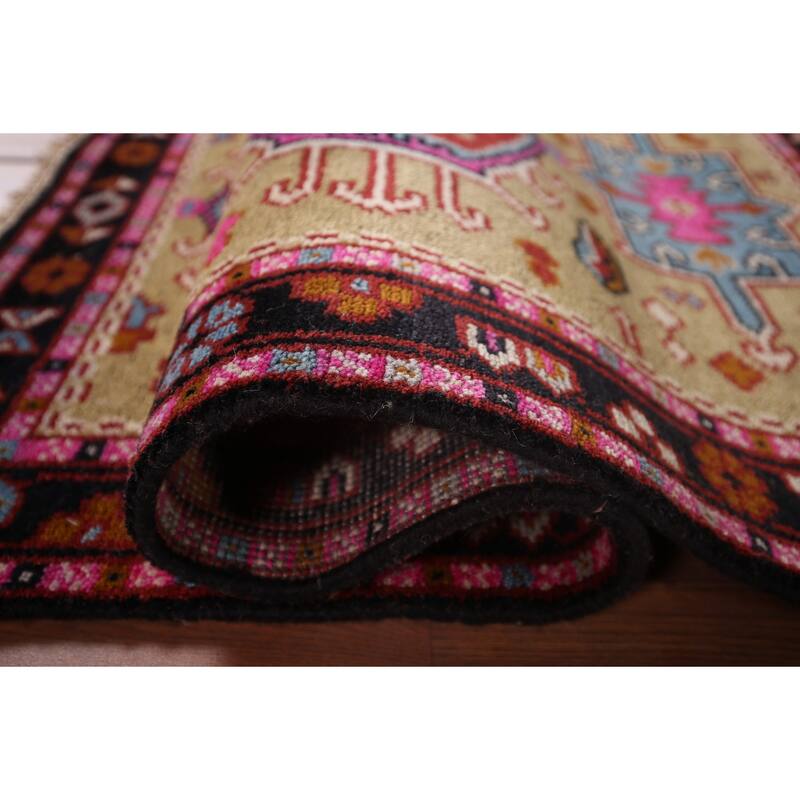 Khotan Oriental Accent Rug Hand-Knotted Wool Carpet - 2'11"x 4'11"