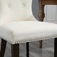 preview thumbnail 4 of 8, Dining Chair Tufted Armless Chair Upholstered Accent Chair, Set of 4