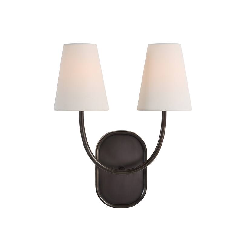 Megara 15.5" Height Wall Sconce, Brown - 12 x 15.5 x 5.75