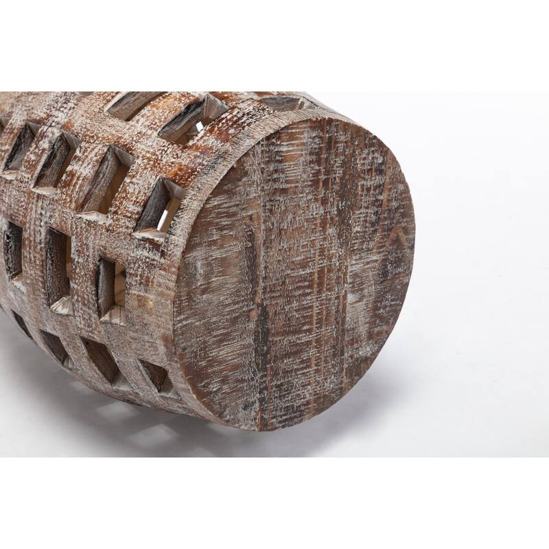 Boraam Hampton Weathered Walnut Side Table