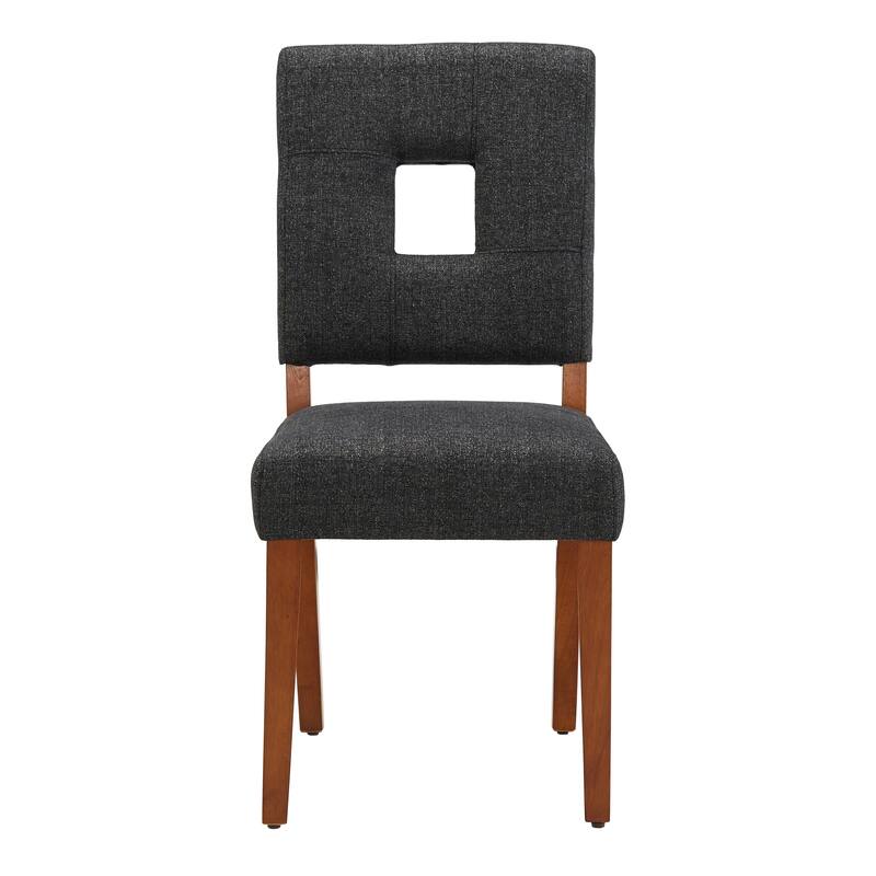 Calvados Upholstered Fabric Keyhole Dining Chairs (Set of 2) by iNSPIRE Q Classic
