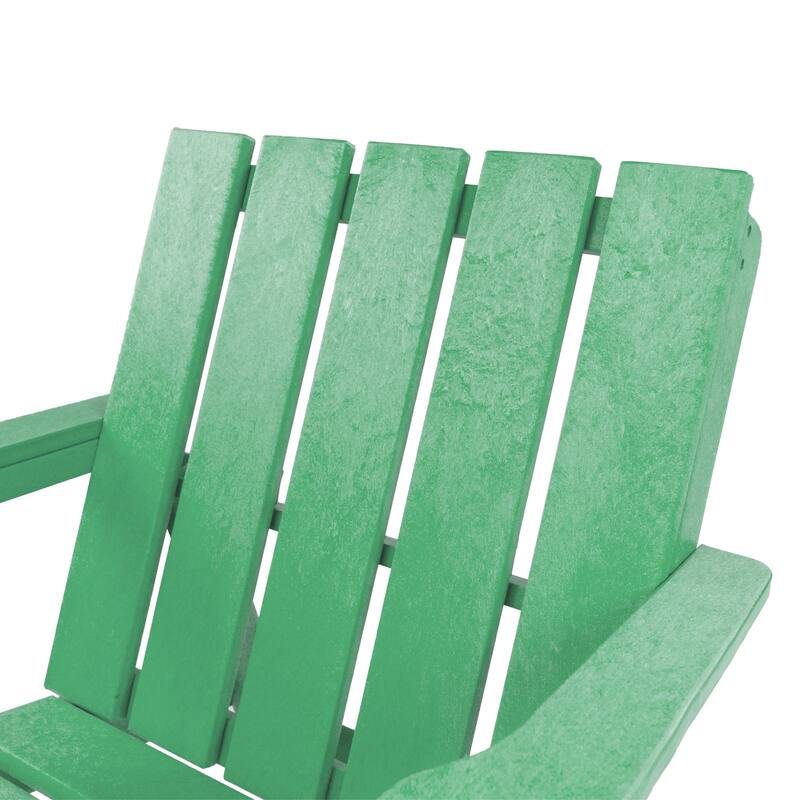 Amalfi Fully Assembled All-Weather HDPE Outdoor Folding Modern Adirondack Chair
