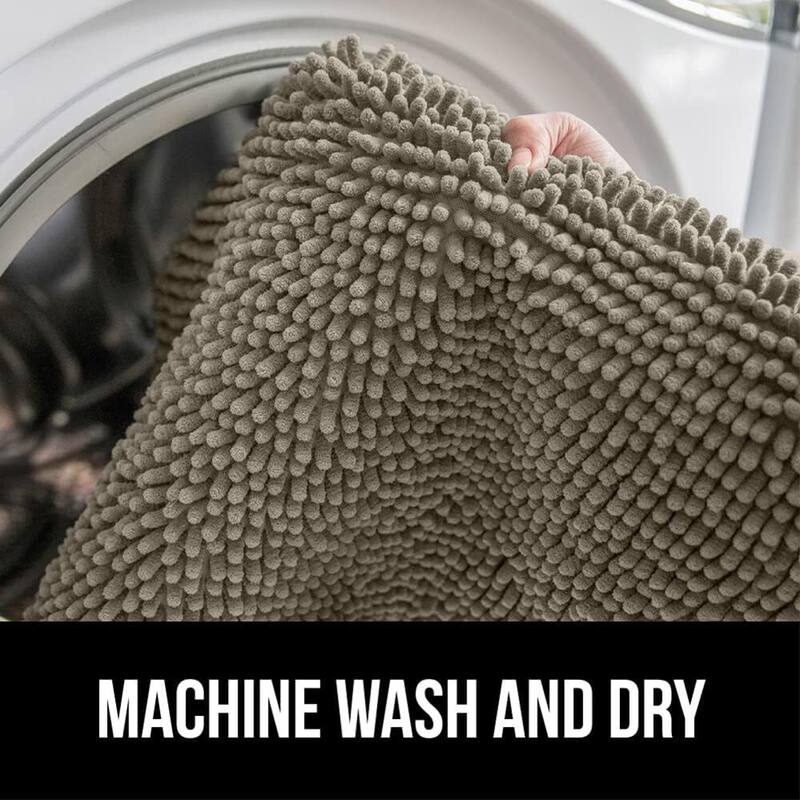 Thick Soft Absorbent Chenille, Rubber Backing