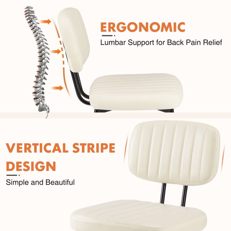 Comfy Kitchen Chair with Adjustable Foot, set of 2