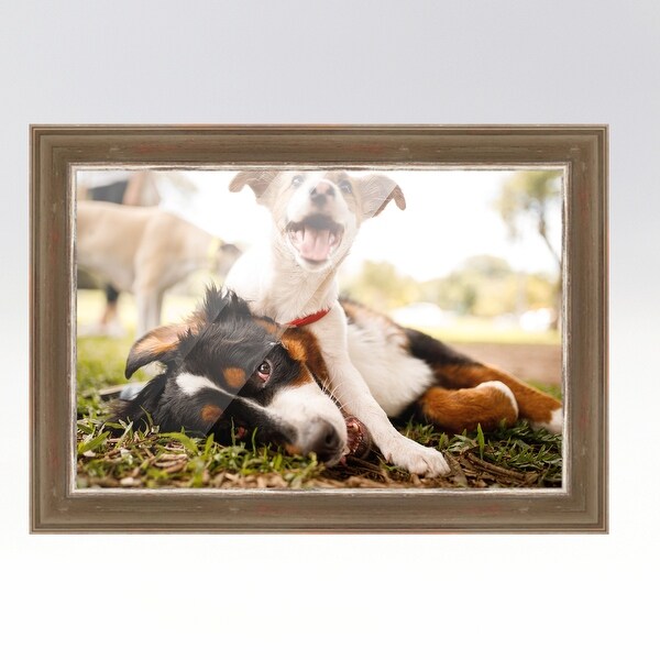 12x15 Grey Picture Frame - Wood Picture Frame Complete with UV