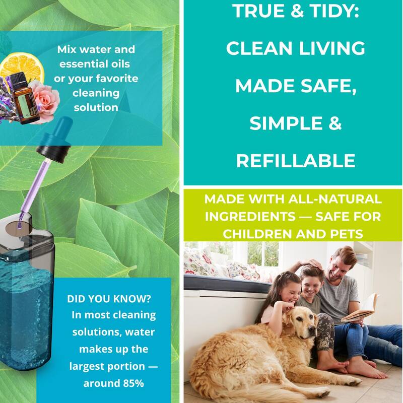 True & Tidy SPRAY-250 Spray Mop, Red