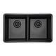 preview thumbnail 2 of 37, Lexicon Granite 32 Inch 50/50 Double Bowl Undermount Kitchen Sink Kit