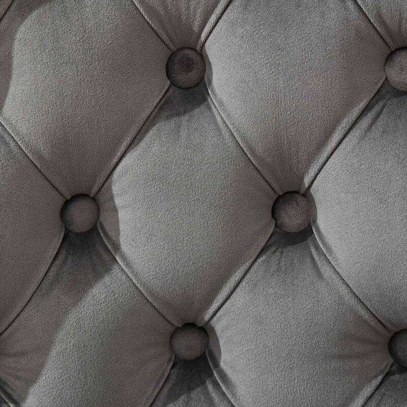 Roomfitters Adjustable Velvet Bar Stools Set of 2, Tufted Swivel Counter Stools with Chrome Base and Diamond Pleating