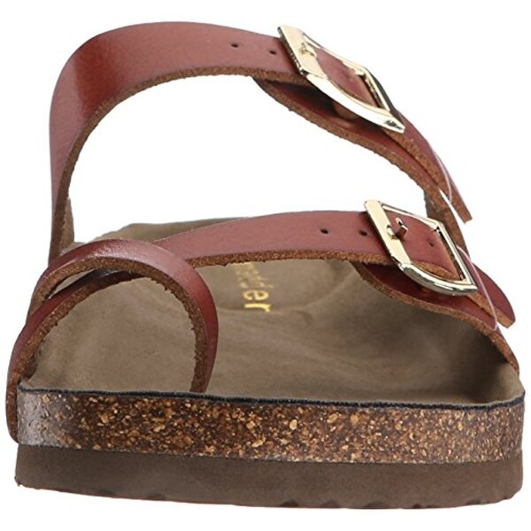 madden girl bryceee sandal cognac