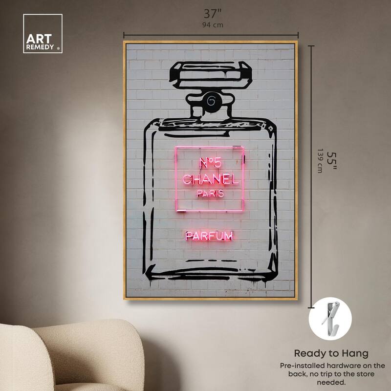Parisian Perfume Canvas by Art Remedy