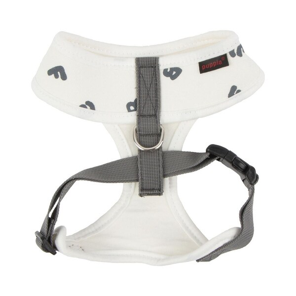 white dog harness
