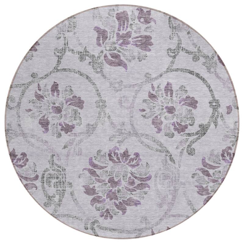 HomeRoots Floral Traditional Rectangle Outdoor Rug